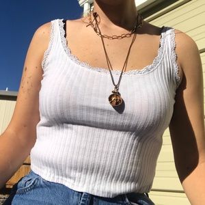 WHITE TANK TOP